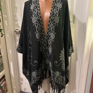 Elegant Black and Gray Women's Sweater